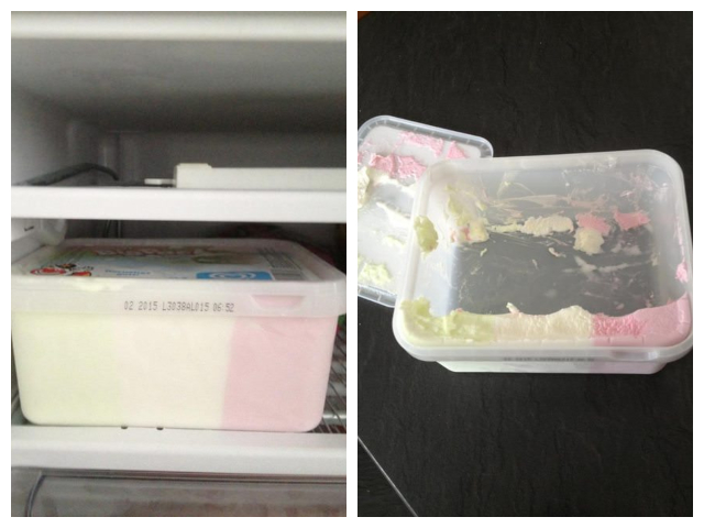 Chiar cand credea ca poate savura o inghetata...