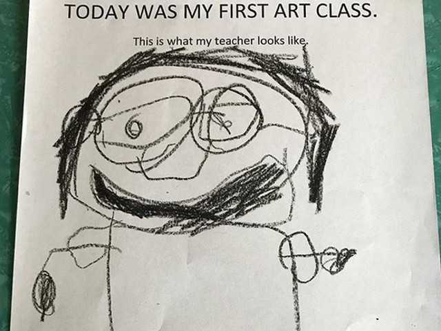 Asa arata un profesor in conceptia unui copil