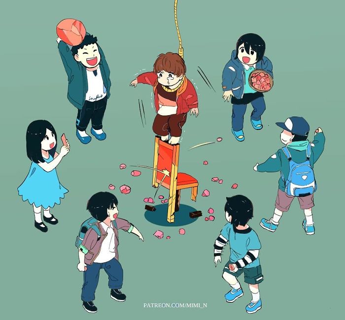 Copiii pot fi foarte duri cu semenii lor