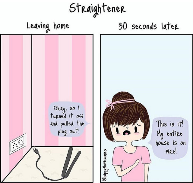 "Oare am scos placa de par din priza?"