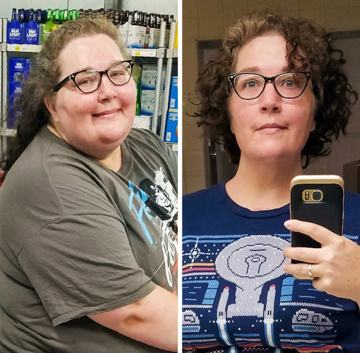 Pare o alta persoana, mai tanara si mai optimista, dupa ce a slabit 55 de kilograme