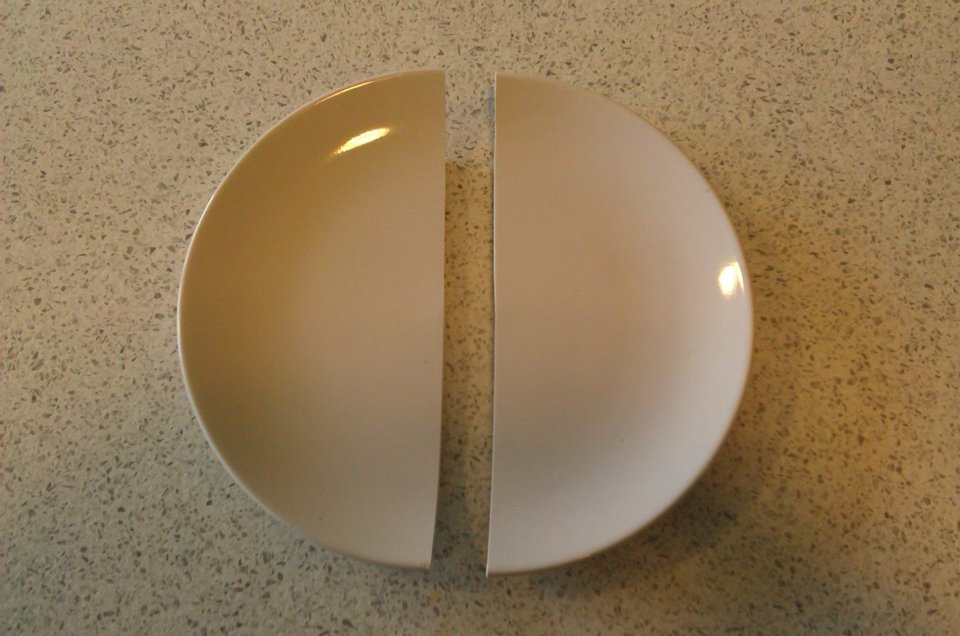 Care erau sansele sa se sparga fix la jumatate?