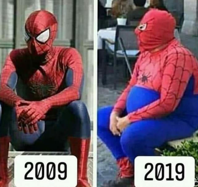 Pana si Spiderman s-a ingrasat