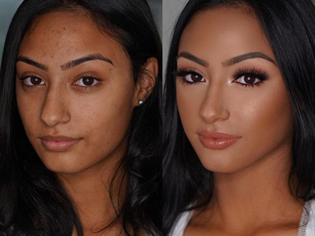 Transformarea prin machiaj este spectaculoasa