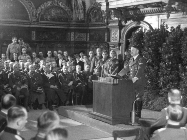 Adolf Hitler, discurs in Danzig dupa invazia germana din Polonia