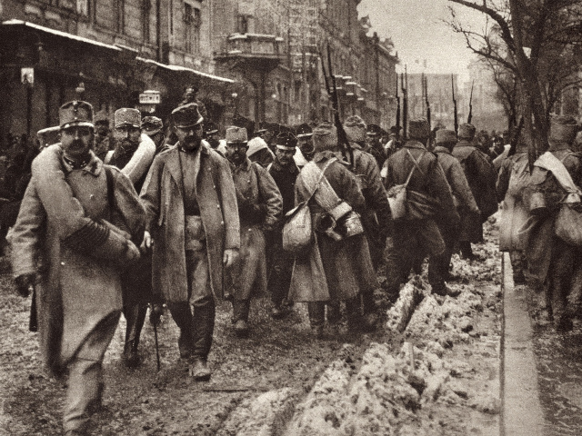 O parte dintre cei 130.000 de prizonieri de razboi austrieci, 1914-1915