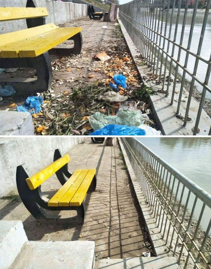 Inainte si dupa #Trashtag Challenge
