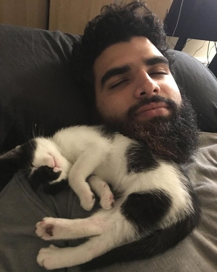 Un tanar care era alergic la pisici a facut un tratament injectabil pentru intarirea sistemului imunitar si a adoptat prima lui pisica, dupa ce a scapat de alergie