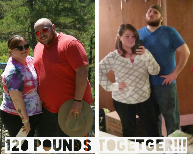 Au slabit peste 50 de kilograme impreuna, inainte de nunta lor