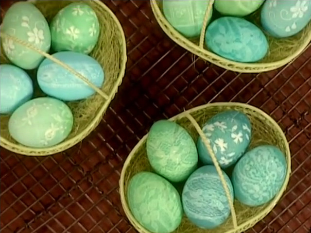 Oua cu "model" de dantela