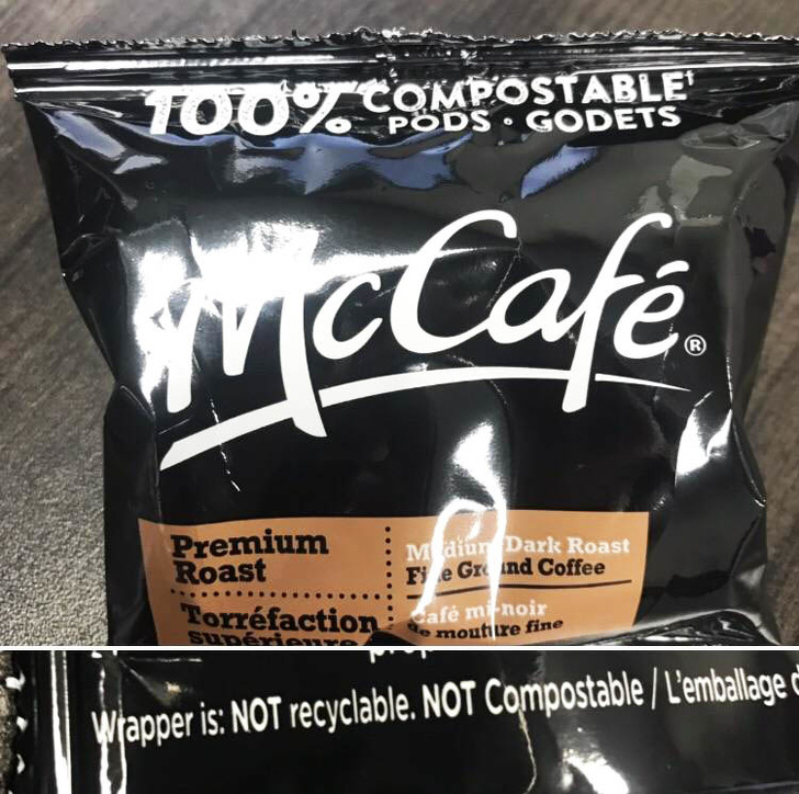 Un ambalaj prezentat ca fiind reciclabil... nu este reciclabil