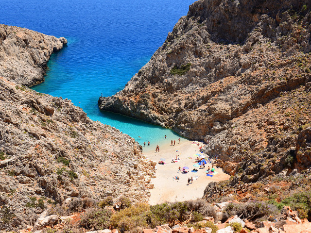 Seitan Limania Beach, Creta, Grecia