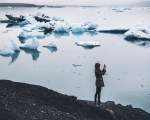 Laguna glaciara Jokulsarlon, considerata una dintre minunile naturii islandeze (la circa 370 km de Reykjavik)