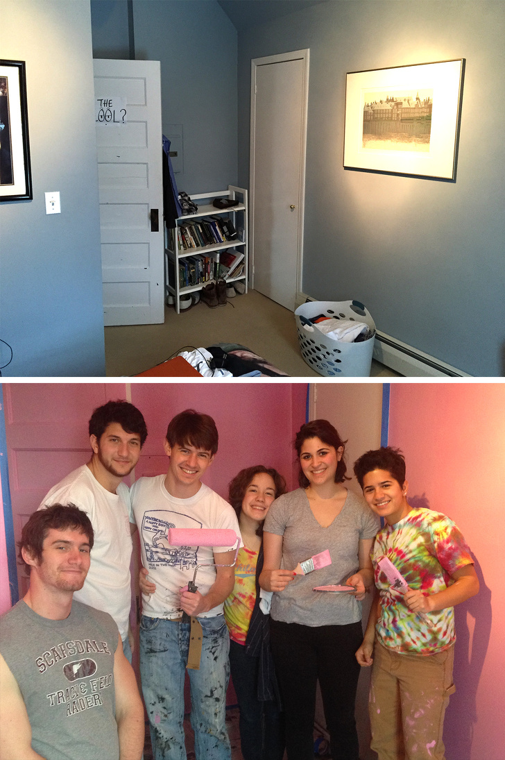 "I-am vopsit cu roz camera fratelui meu"