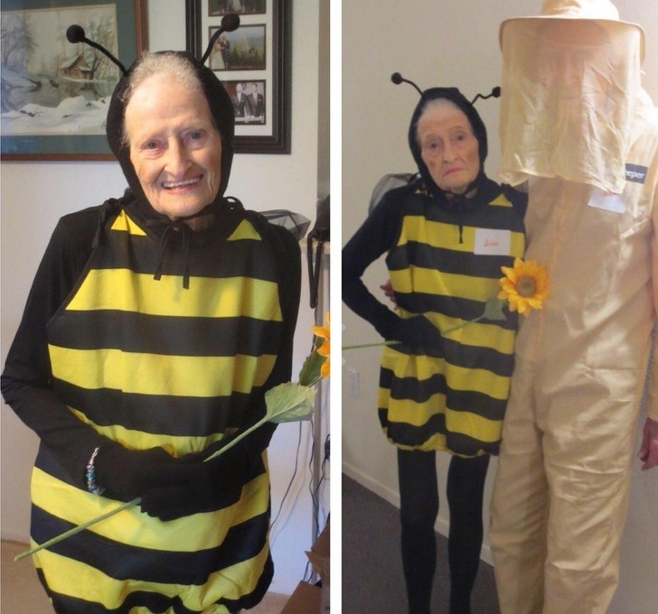 "O femeie de 88 de ani si sotul sau de 92 s-au pregatit pentru o petrecere de Halloween"