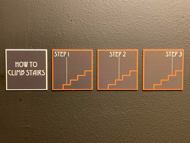 Cum sa urci scarile: reminder