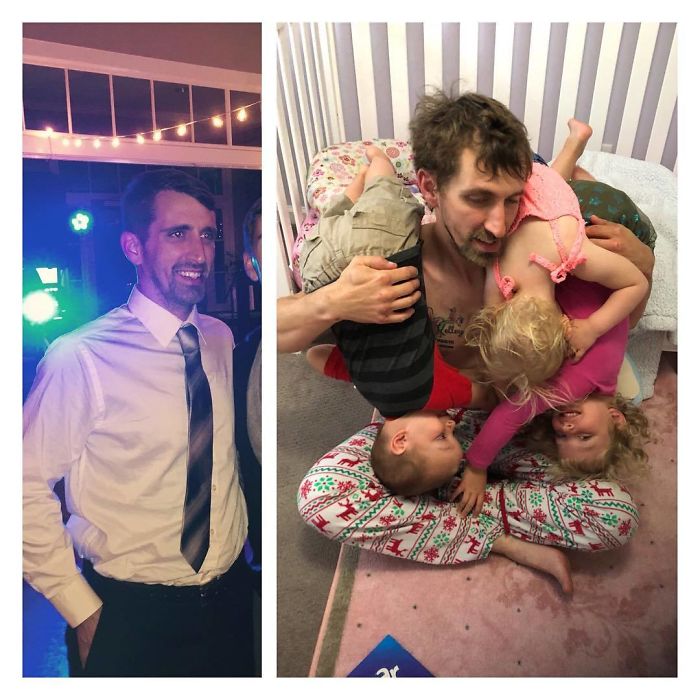 De la purtatul unui costum la purtatul... copiilor