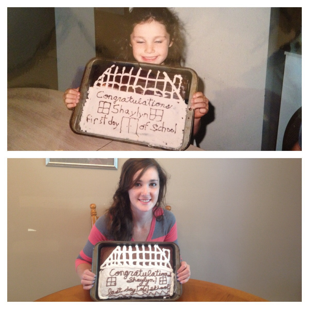 Prima zi de scoala vs ultima zi de scoala: 12 ani diferenta