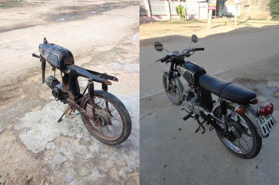 Un tata i-a facut cadou de absolvire fiului sau aceasta motocicleta: