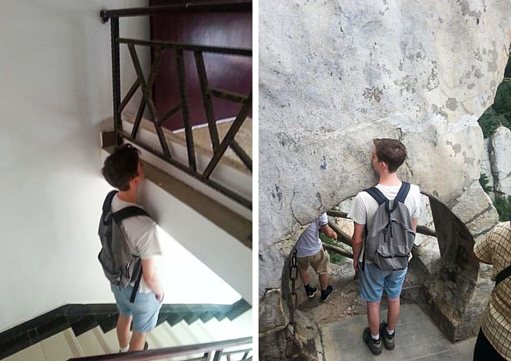 Atunci cand esti foarte inalt si mergi in vacanta in China