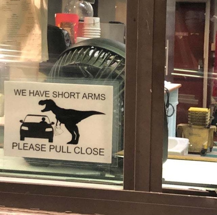 Un mesaj dragut al unui local: