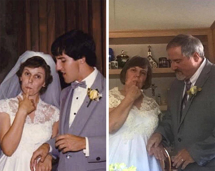 "Parintii mei la aniversarea a 37 de ani de casnicie"