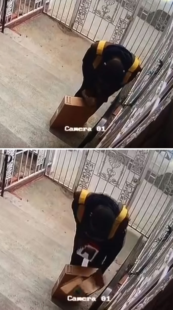 Un curier a furat produsele si a livrat clientului o cutie goala