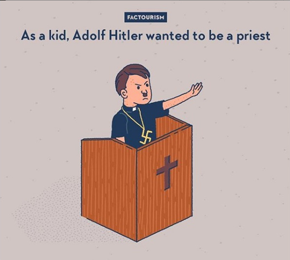 Cand era copil, Adolf Hitler isi dorea sa devina preot