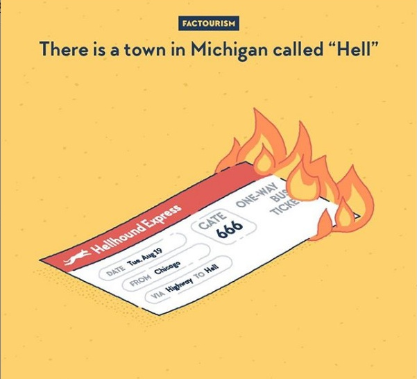 Exista un oras in Michigan denumit "Iad"