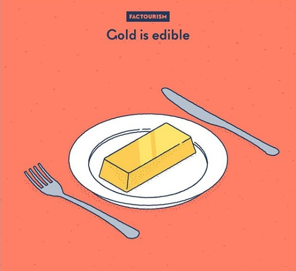 Aurul este comestibil