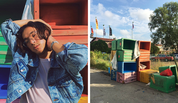 Un background colorat poate transforma mult o fotografie