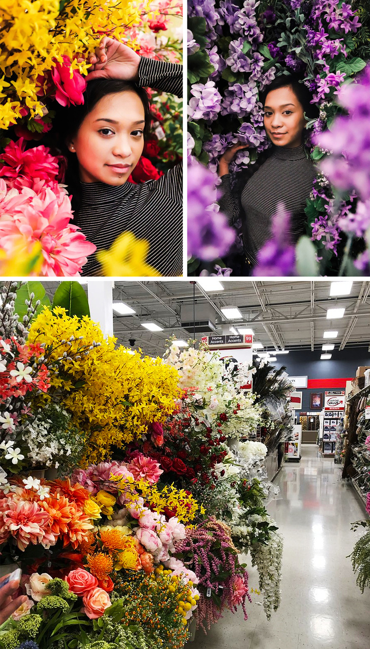 Si in supermarket se pot face poze reusite