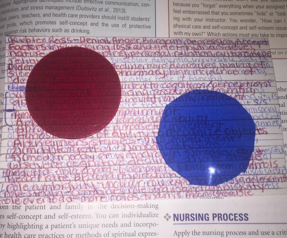 Cand profesorul iti spune ca poti aduce un singur cartonas cu notite pentru test: