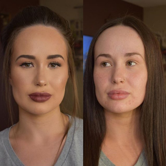 Nu foarte mult machiaj, dar destul incat sa arate uimitor