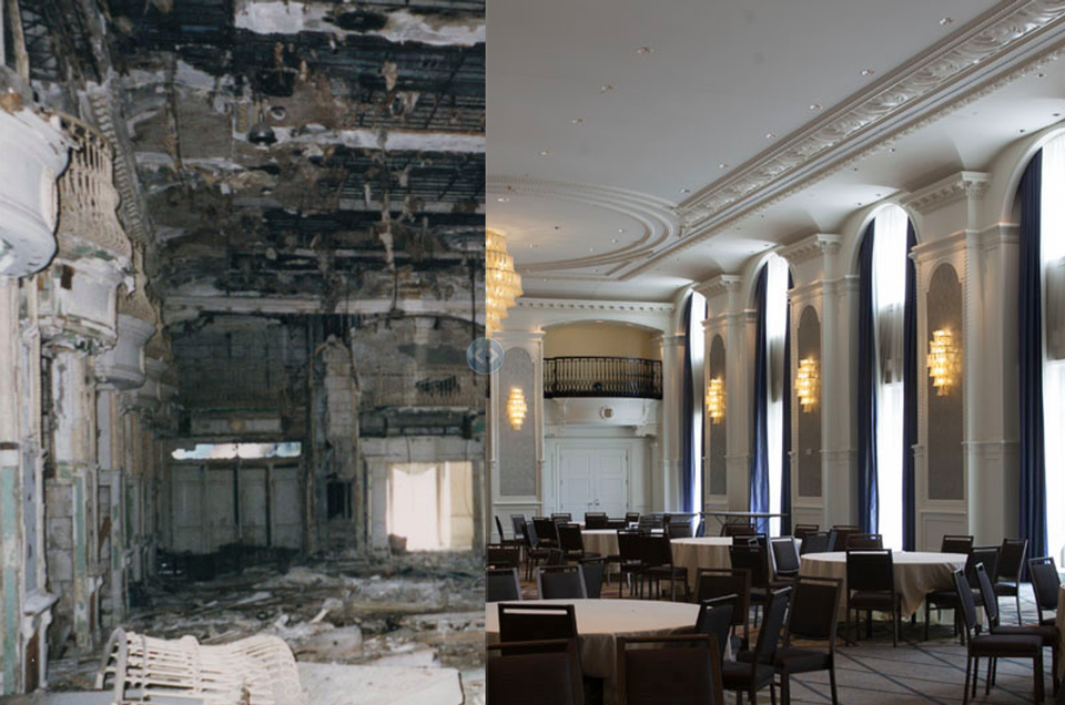 Restaurarea spectaculoasa a unui hotel: