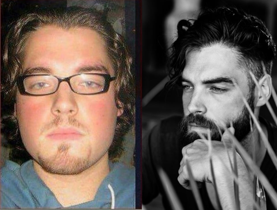 Diferenta de doar 12 luni. A slabit, si-a lasat barba sa creasca si s-a apucat de modeling