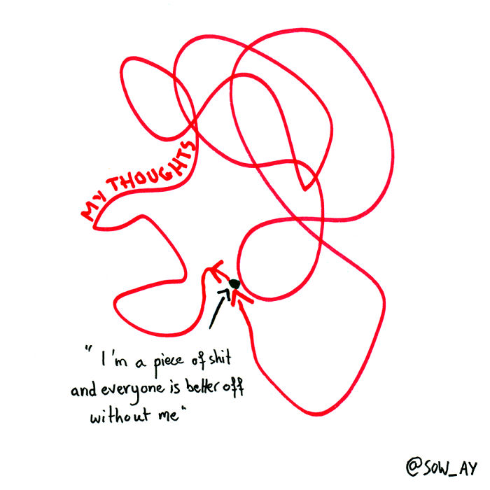 Simti ca nu valorezi nimic si ca lumea ar fi mai bine fara tine, iar gandurile tale se invart in jurul acestei idei distructive
