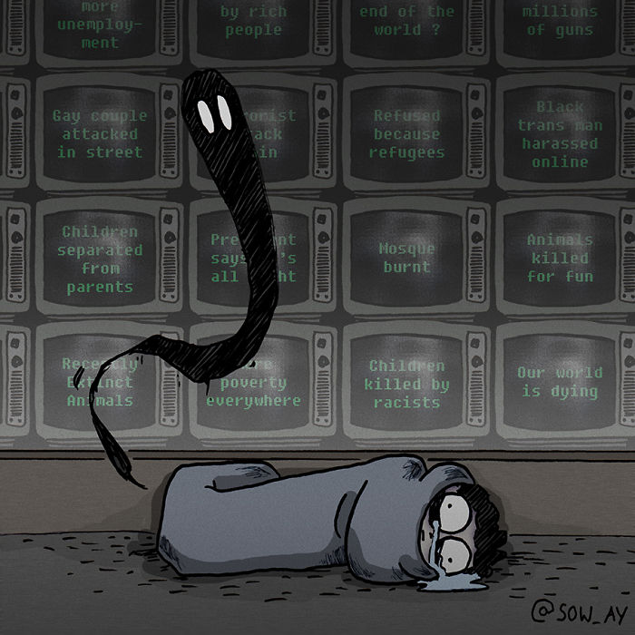 Stirile negative intretin depresia