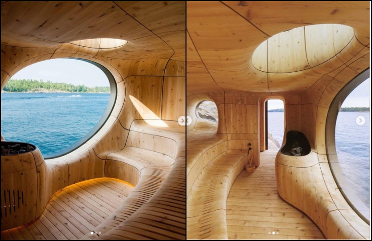 O sauna cu o priveliste minunata