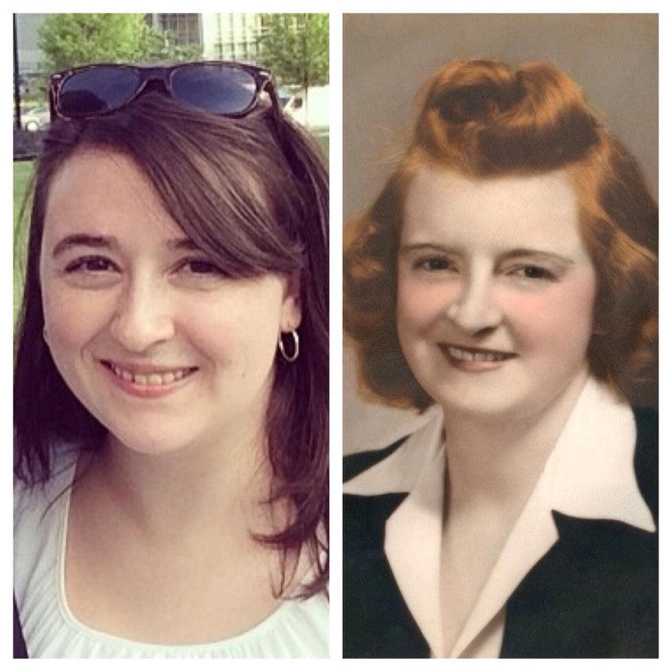 Ea (2014) si bunica sa (1940)