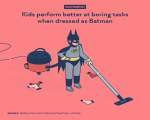 Curiozități fascinante: Copiii fac mai multă treabă dacă sunt deghizați în Batman