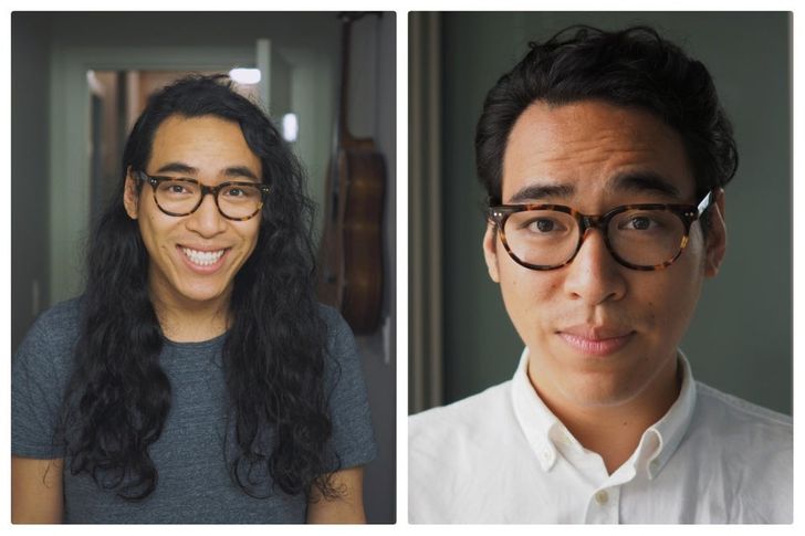 După 4 ani a decis să se tundă scurt