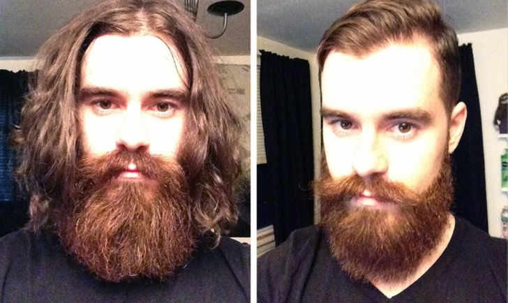 Și-a tuns părul și barba și acum arată extraordinar