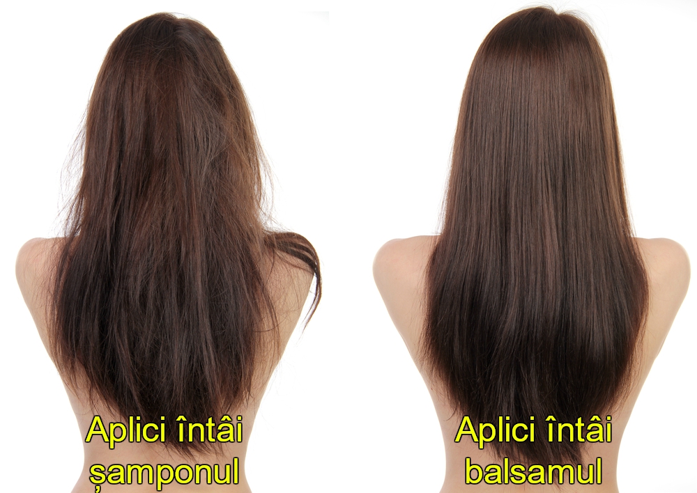 3. Aplici balsamul după șampon