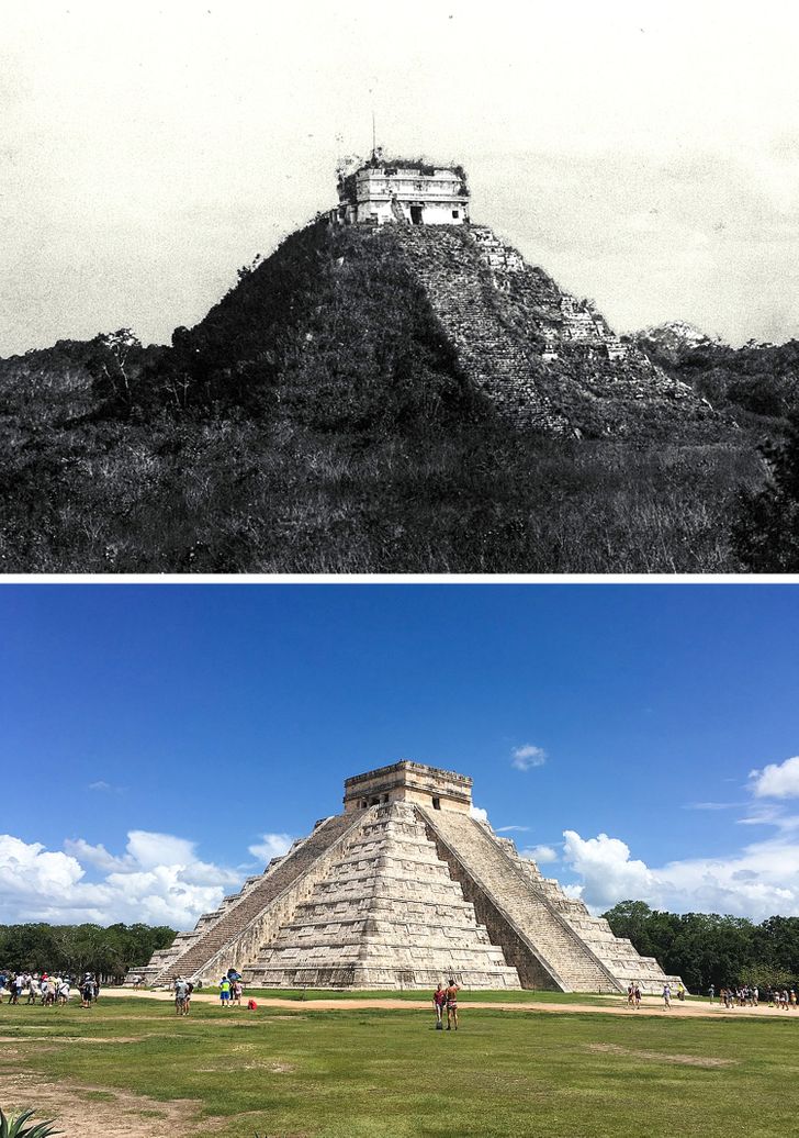 Chichen Itza, Mexic - trecut vs. prezent