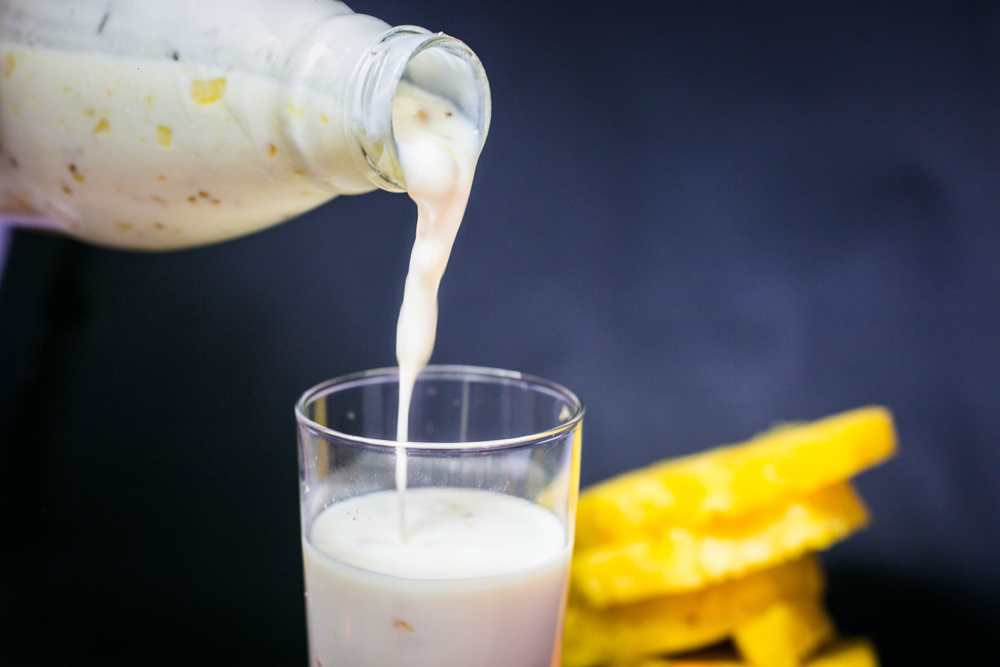 Ananas și produse lactate