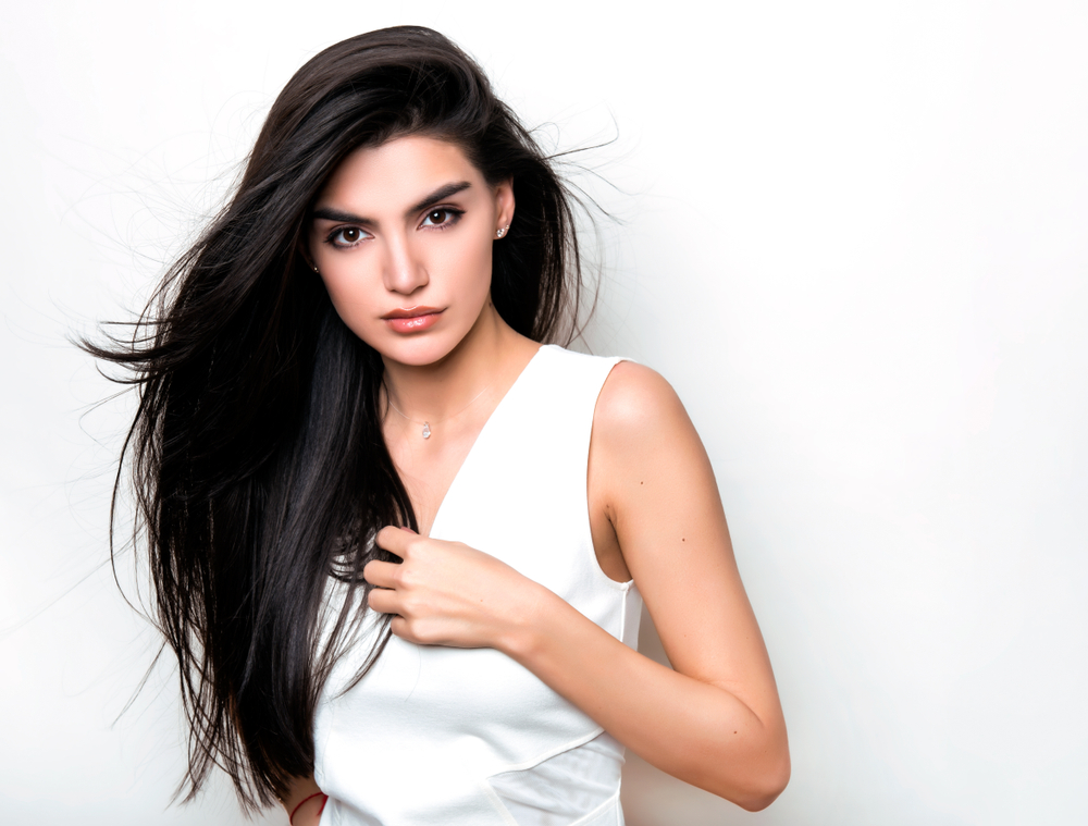 Pentru părul închis la culoare