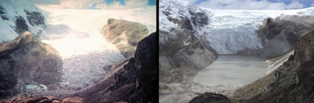 Topirea ghetarului Qori Kalis, din Peru