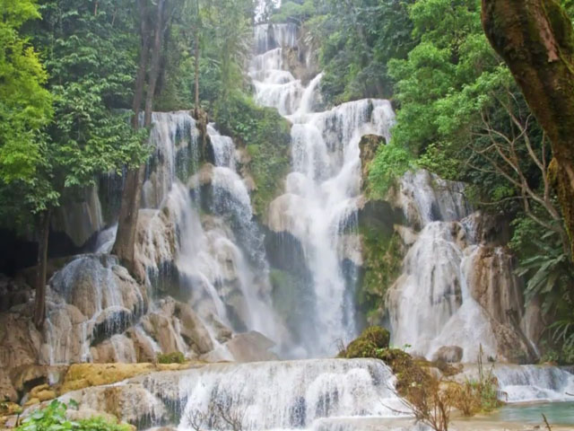 Cascada Kung Si, Luang Prabang, Laos