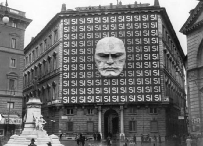 Sediul central al Partidului National Fascist al lui Benito Mussolini